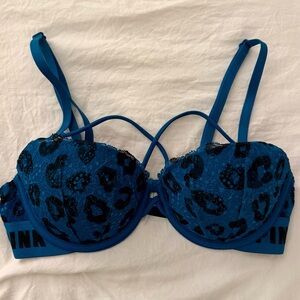 Victoria's Secret Teal Leopard Bra